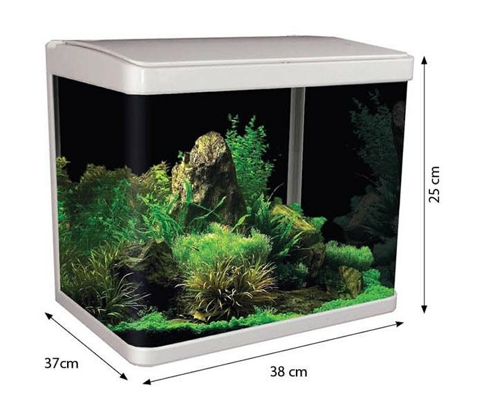 Lifestyle Glass Aquarium White 29L Fish