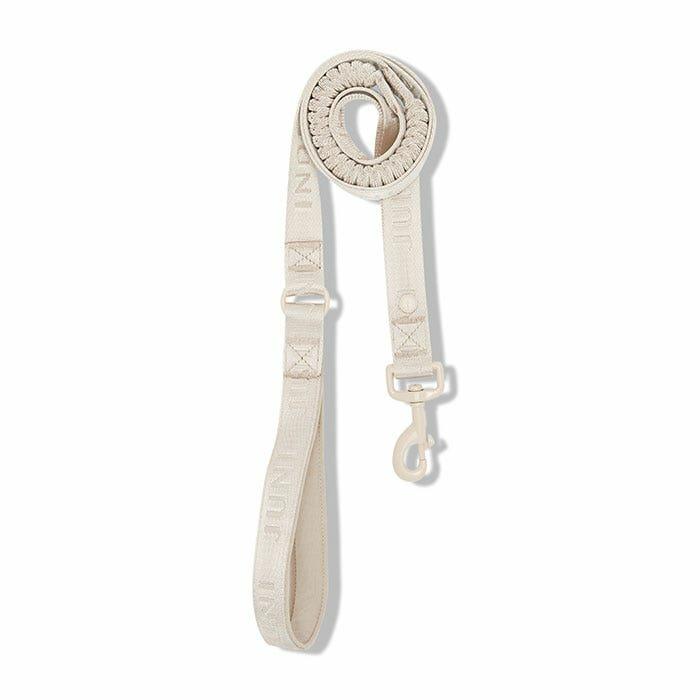 Logo Bungee Dog Lead Taupe 152Cm Dog