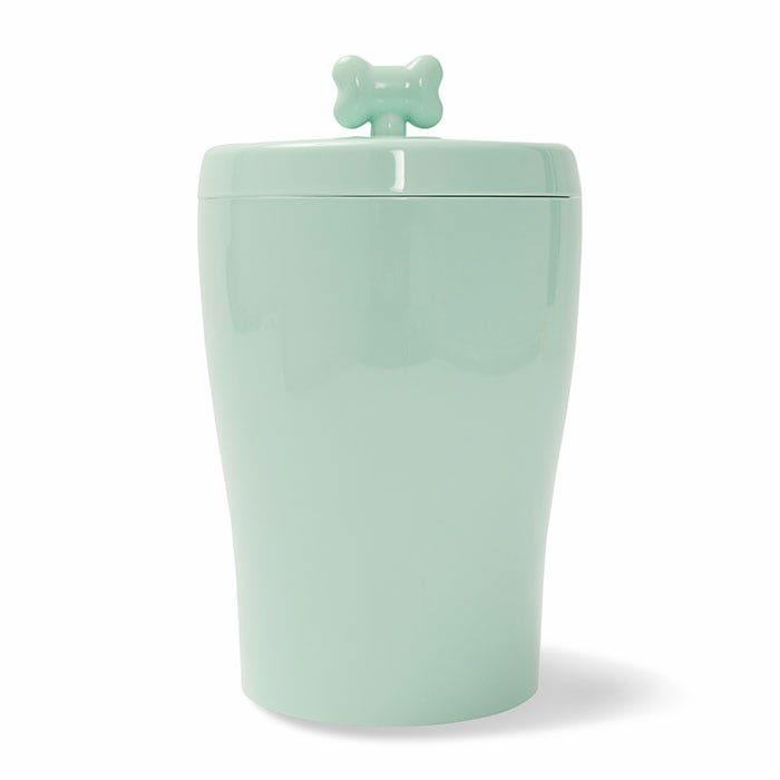 Melamine Pet Treat Jar Holder Mint Green 2.4L Dog