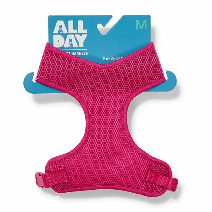 Mesh Dog Harness Pink Dog