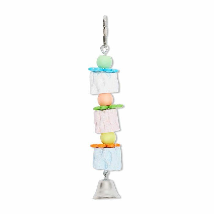 Mineral With Bell Bird Toy Multi Colour Bird