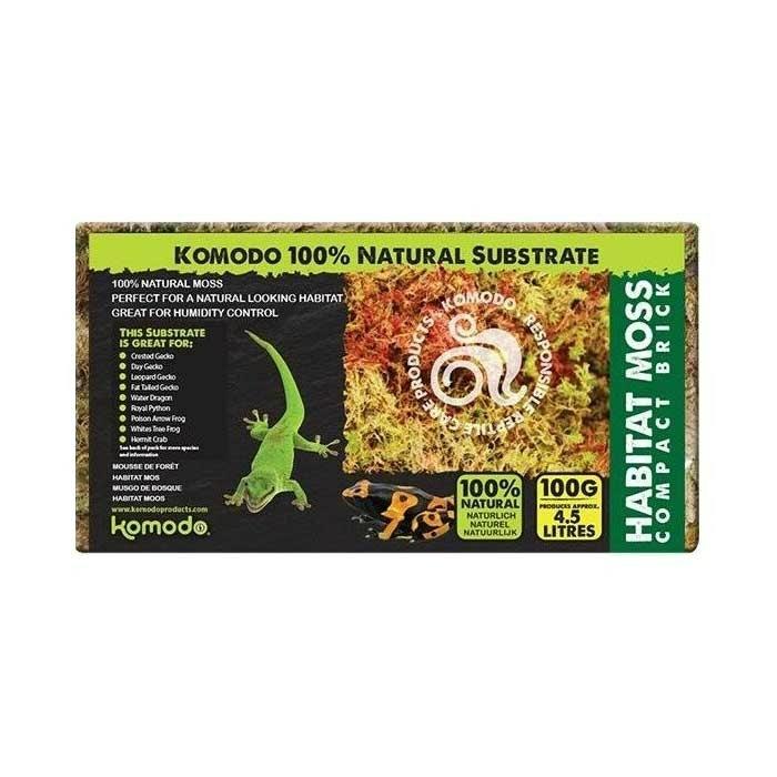 Moss Brick Habitat Reptile Bedding 100G Other Pets