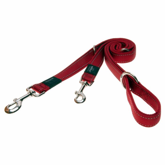 Multi Dog Lead Red Dog