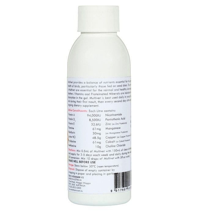 Multivet With Moulting Aid 100Ml Bird