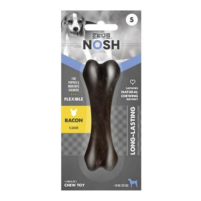 Nosh Flexible Bacon Chew Bone Puppy Toy Small Dog