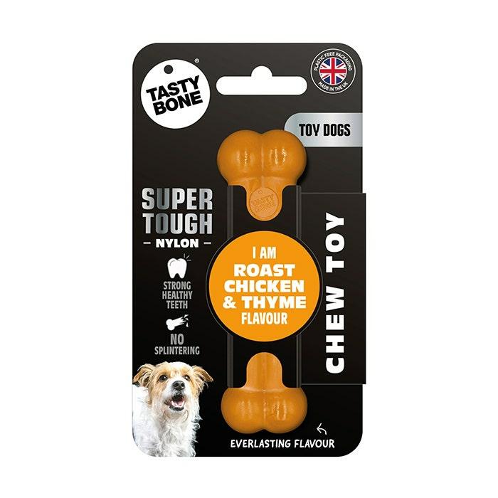 Nylon Roast Chicken & Thyme Bone Dog Toy Dog