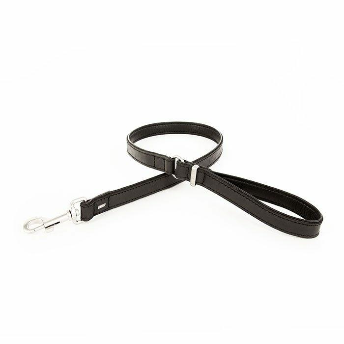 Oxford Leather Dog Lead Black 106Cm Dog