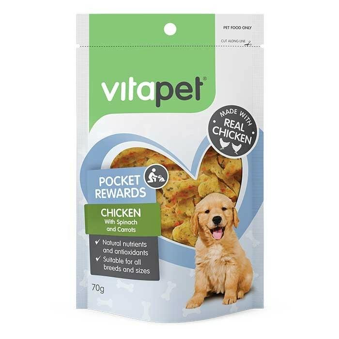 Pocket Reward Chicken & Veg Bone Dog Treat 70G Dog