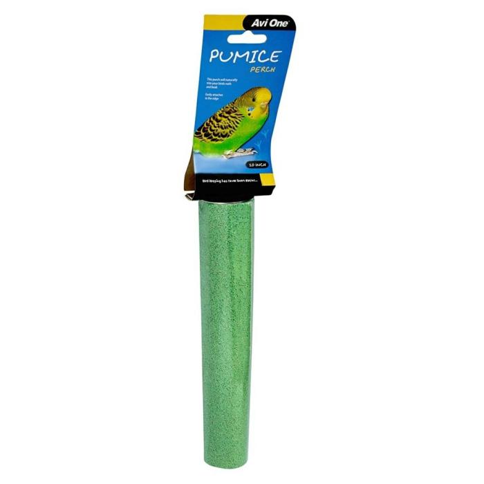 Pumice Bird Perch Green 25Cm Bird