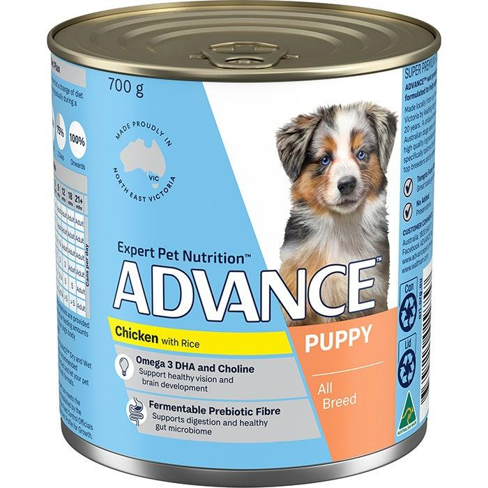 Puppy All Breed Wet Dog Food Chicken With Rice Can 700Gx12 Dog