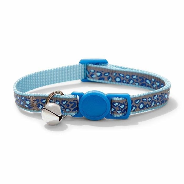 Reflective Animal Breakaway Cat Collar Blue 20-30Cm Cat