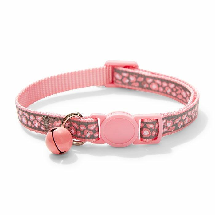 Reflective Animal Breakaway Cat Collar Pink 20-30Cm Cat