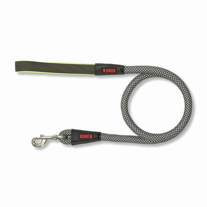 Reflective Cord Dog Lead Grey Yellow 122Cm Dog