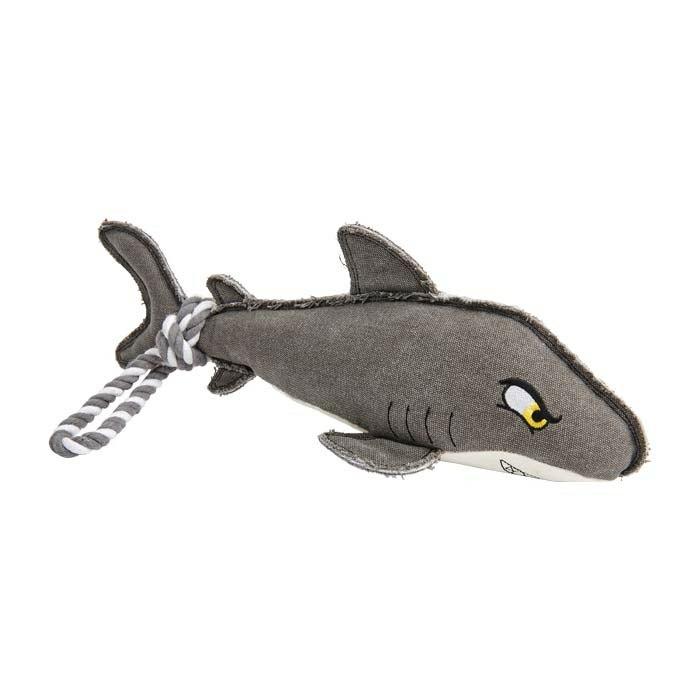 Rope Tail Shark Dog Toy Grey 46Cm Dog