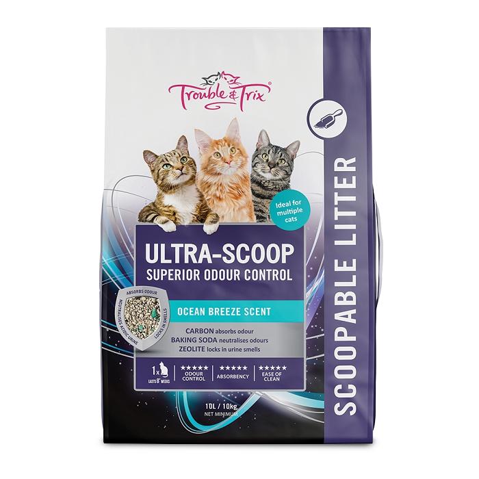 Scoopable Ultra Scoop Cat Litter 10L-10Kg Cat