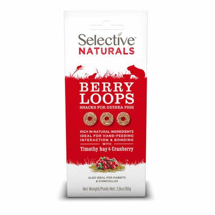 Selective Naturals Berry Loops Small Pet Treat 80G Other Pets