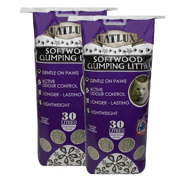 Softwood Clumping Cat Litter 30L X 2 Cat