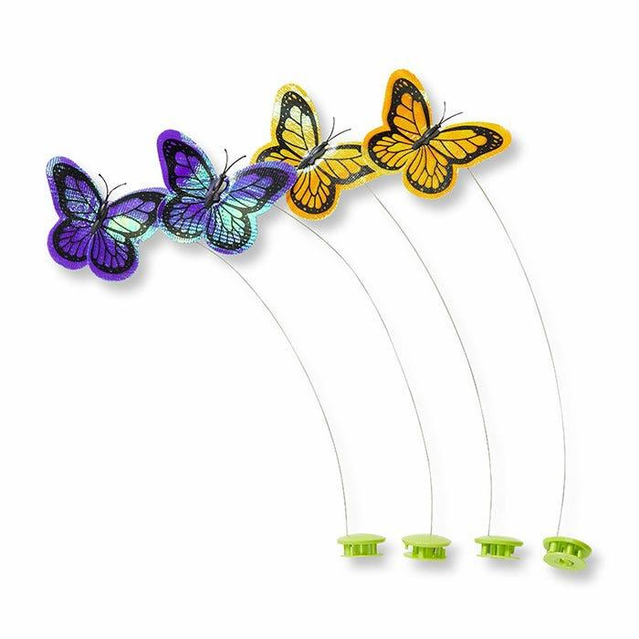 Spare Butterfly Attachment Cat Toy Assorted 4Pk Cat