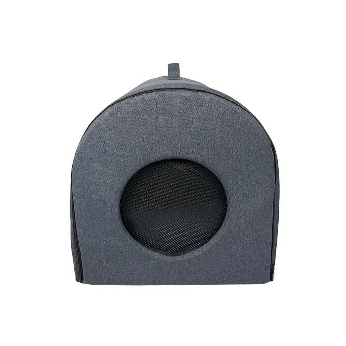 Structured Fold Down Dome Cat Igloo Charcoal Cat