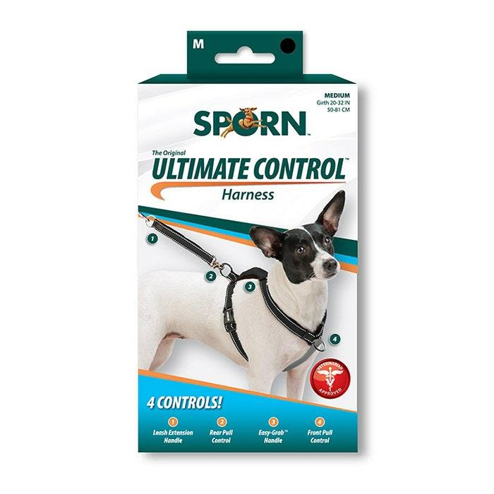 Ultimate Control Dog Harness Black Medium Dog