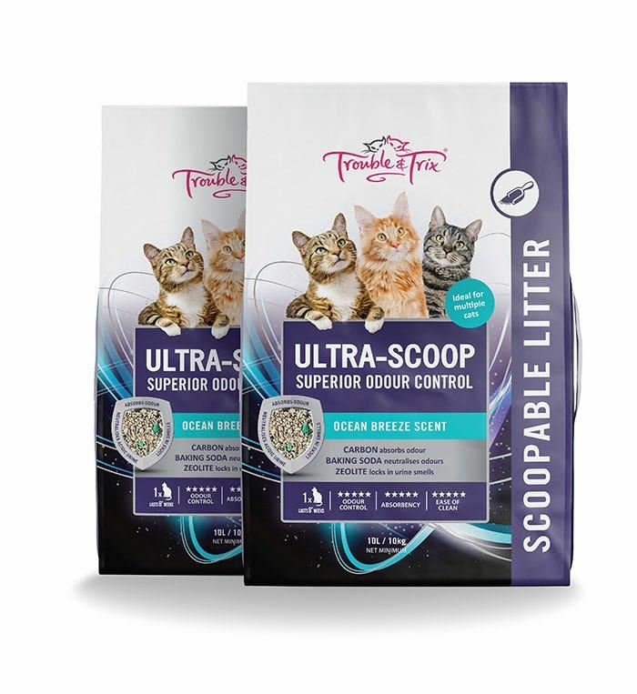 Ultra Scoop Cat Litter 10L X 2 Cat