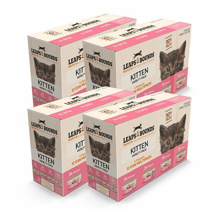 Variety  Pack Kitten Can 85G 12Pk X 4 Cat