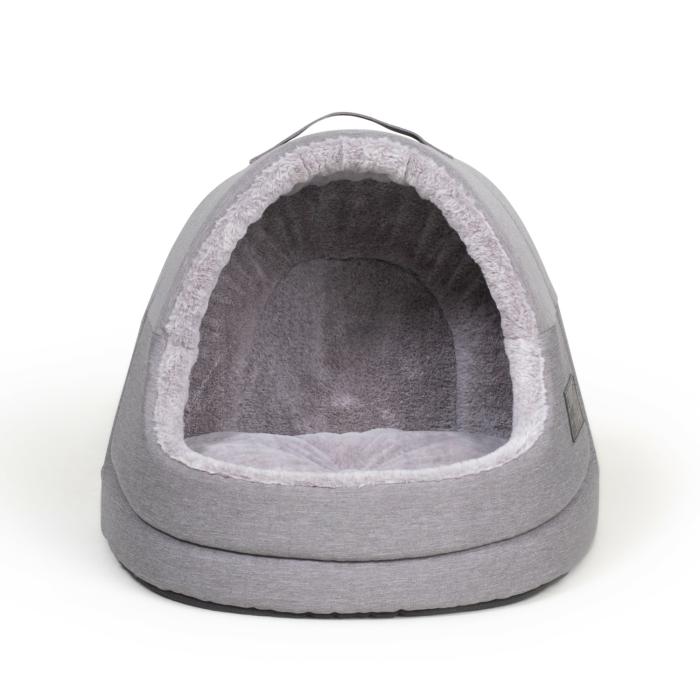 Water Resistant Hooded Cat Dome Grey Cat