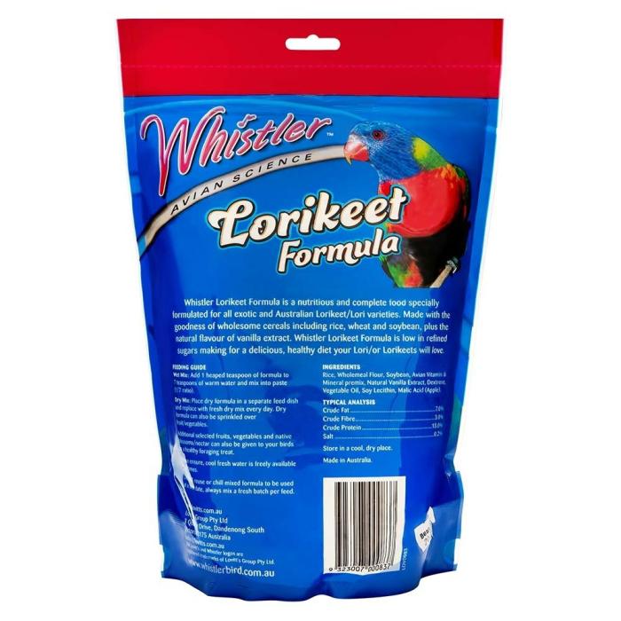 Wet Dry Formula Lorikeet Food 1Kg Bird