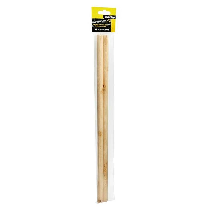 Wooden Bird Perch Suits 450 Series 46Cmx15Mm 2 Pack Bird