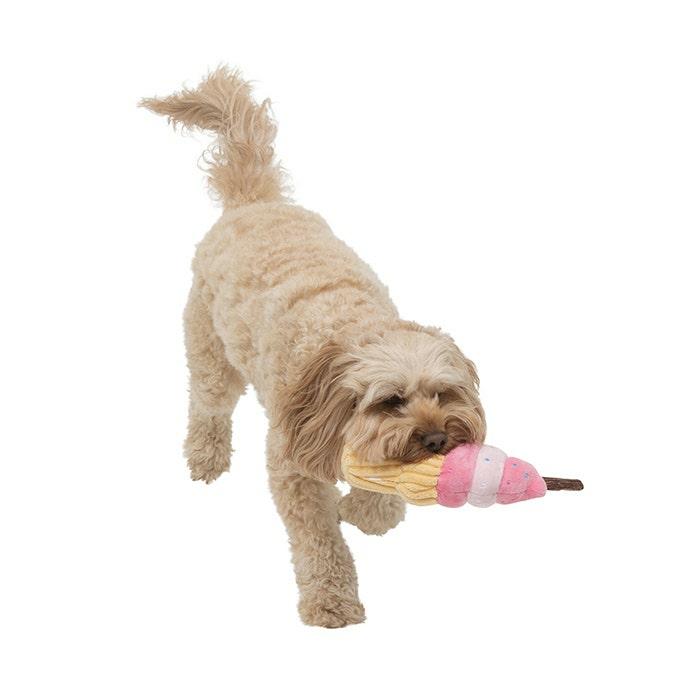 Plush Mr Drippy Ice Cream Cone Dog Toy Dog